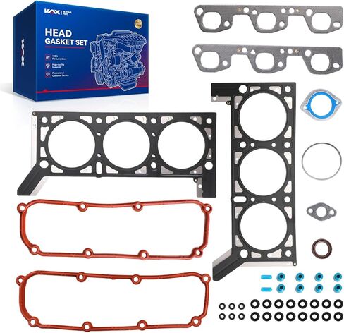 Kax HS26332PT Cylinder Head Gasket Kit/Set متوافق مع 2007-2017 Patriot ، 2009-2019 Journey ، 2007-2017 Compass ، 2008-2014 Avenger ، 2011-2014 200 ، Sebring Journey Caliber for 2.4L Engine in Kuwait