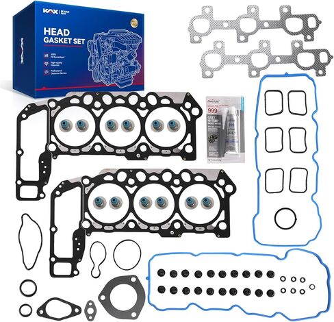 Kax HS26332PT Cylinder Head Gasket Kit/Set متوافق مع 2007-2017 Patriot ، 2009-2019 Journey ، 2007-2017 Compass ، 2008-2014 Avenger ، 2011-2014 200 ، Sebring Journey Caliber for 2.4L Engine in Kuwait