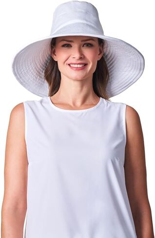 Coolibar UPF 50+ Women's Brittany Beach Hat - Sun Protective (One Size- Magnolia Pink) in Saudi Arabia