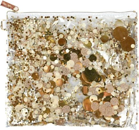 Packed Party Spirit Squad Confetti Everything Pouch, Makeup Bag, Travel Bag,Cosmetic Bag for Women (Blackout) in Saudi Arabia