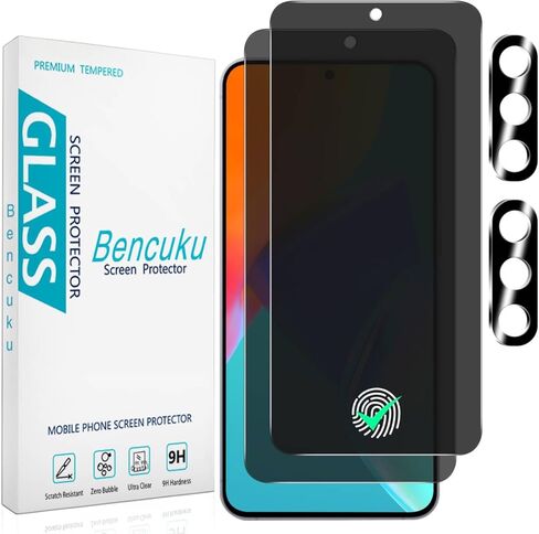 2 Pack Screen Protector for Samsung Galaxy A36 5G + 2 Pack Camera Lens Protector 9H Tempered Glass Anti-Scratch Bubble Free Case Friendly in Kuwait