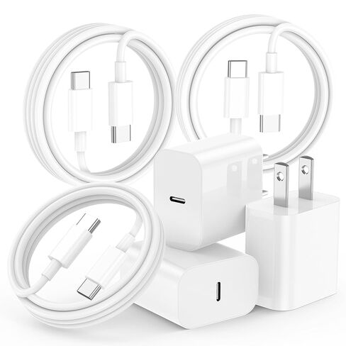 أنا الهاتف 15 16 شاحن الشاحن السريع 3 حزمة ، USB C شاحن الحائط 6 قدم USBC إلى كابل USBC ، محول USB C Block Wall لـ I Phone 16/16 Plus/16 Pro/16 Pro Max/15 Plus/15 Pro ، Purple in Kuwait