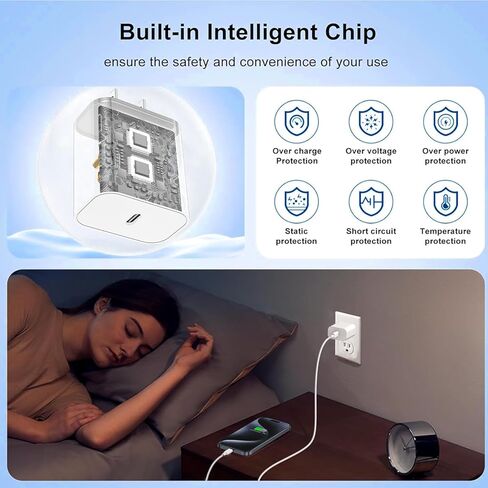 أنا الهاتف 15 16 شاحن الشاحن السريع 3 حزمة ، USB C شاحن الحائط 6 قدم USBC إلى كابل USBC ، محول USB C Block Wall لـ I Phone 16/16 Plus/16 Pro/16 Pro Max/15 Plus/15 Pro ، Purple in Kuwait