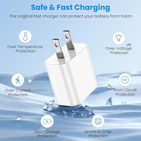 أنا الهاتف 15 16 شاحن الشاحن السريع 3 حزمة ، USB C شاحن الحائط 6 قدم USBC إلى كابل USBC ، محول USB C Block Wall لـ I Phone 16/16 Plus/16 Pro/16 Pro Max/15 Plus/15 Pro ، Purple in Kuwait