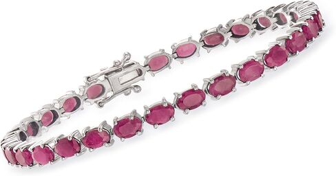 Ross-Simons 16.00 ct. t.w. Ruby Tennis Bracelet in Sterling Silver in Saudi Arabia