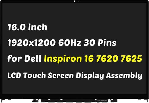 استبدال Dell Inspiron 16 7620 7625 2-in-1 (P119F P119F001) 0K9G5V K9G5V 1920X1200 16.0 " in Kuwait