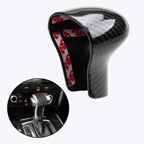 Trim for Audi A4 A5 S5 SQ5 Q5 Q7 Accessories Auto Gear Shift Knob Cover Trim Cap Protector Interior Sport Style - Carbon Fiber Grain in Kuwait