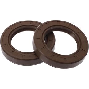 Universal Oil Seal TC Double Lip W Steel Spring Seal Ring Rotary Shaft Seal 18x32x7mm High Pressure FKM Rubber Brown 2 Pcs in Saudi Arabia