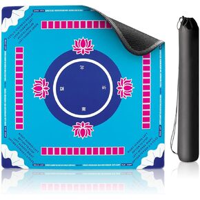 Premium Mahjong Mat - 3.8mm Thickened Noise Reduction Mahjong Mat for Table, 31.5x31.5 Inch Non-Slip Table Mat for Poker Card Board & Tile Games, Dominoes in Kuwait