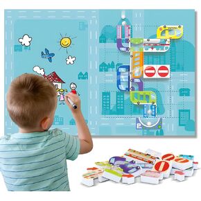 Magnetic Paper Dolls for Girls ages 4-7 - 71 PC Fashion Girl Magnetic Dress Up Dolls Kits & Preschool Toddler Learning Activities, Travel-Friendly STEM Toy, Fun Fridge Magnets for Toddlers 3-12 in Kuwait