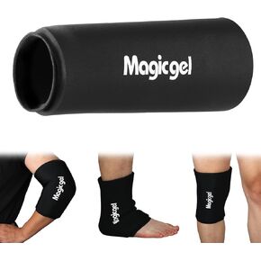 Magic Gel Ice Pack for Knee - Reusable Cold Wrap for Injuries - Soft Flexible Cooling for Icing Knees, Elbow, Calf, Wrist - Adjustable Wraparound Straps in Kuwait