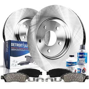 Detroit Axle - Front Brake Kit for Chrysler Town & Country Dodge Journey Grand Caravan Ram C/V Routan Disc Brake Rotors Ceramic Brake Pads Replacement : 11.89 inch Rotor in Saudi Arabia