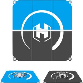 STARTRC PHOTO Drone Landing Pad Foldable 2x3 Fast-Fold, (22in/55cm) Double-Sided Waterproof Launch Pad, Weighted Helipad for DJI Mini 4 Pro/Mini 4k/Neo/Mini 3/5pro/Mini 2 se/Avata 2/Flip Drone Accessories, Blue-Gray in Saudi Arabia