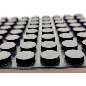 وسادات قدم ممتصة للصدمات من مطاط السيليكون مستديرة 1/2 بوصة، رافعات سميكة مدعومة بمادة لاصقة 3/16 بوصة للأثاث الإلكتروني والمشروعات اليدوية، وسادات مقاومة للماء ومضادة للاهتزاز (ورقة من 24) in Kuwait