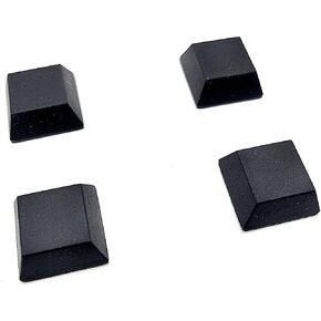 أقدام ممتصة للصدمات من مطاط السيليكون المربعة مقاس 3/4 بوصة وسادات سميكة مدعومة بمادة لاصقة مقاس 3/8 بوصة للأثاث الإلكتروني وأجهزة التحكم، فواصل مقاومة للماء غير قابلة للانزلاق (24 حزمة) in Kuwait