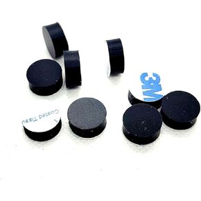 أقدام ممتصة للصدمات من مطاط السيليكون مستديرة 1/2 بوصة، وسادات فاصل سميكة مدعومة بمادة لاصقة 3/16 بوصة للأثاث والأجهزة الإلكترونية، واقيات مضادة للماء غير قابلة للانزلاق (24 عبوة) in Kuwait