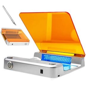 جهاز نقل الضوء LED الأزرق من Acivirdde، قاطع جل الضوء الأزرق، سطوع قابل للتعديل، تصوير عالي الدقة، مناسب للأصباغ المعملية in Kuwait