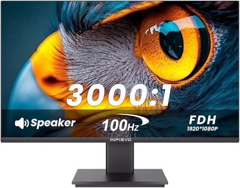 Gaming Monitor 23.8 Inch FHD 1080P Computer Monitor 200Hz IPS 1ms, FreeSync, Ultra-Thin PC Monitor, VESA Compatible, Tilt Adjustable, Eye Care Technology, HDMI/DP(Black) in Kuwait