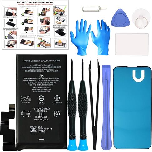 Green Fusion New President Prateged Battery متوافق مع Pixel 7 ، مع مجموعة أدوات التعليم والإصلاح in Kuwait