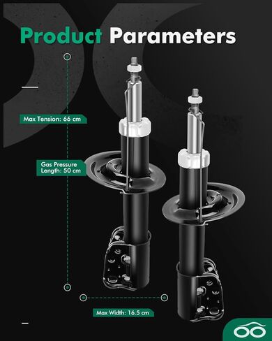 Scitoo Front Shocks مجموعة من 2 لاعتدال ، امتصاصات الصدمات والدعامات تناسب 2007 2008 2009 لـ Chevy for Equinox ، 2007 2008 2009 for Torrent ، 2008 2009 for Vue Amortiguadores in Saudi Arabia