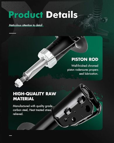 Scitoo Front Shocks مجموعة من 2 لاعتدال ، امتصاصات الصدمات والدعامات تناسب 2007 2008 2009 لـ Chevy for Equinox ، 2007 2008 2009 for Torrent ، 2008 2009 for Vue Amortiguadores in Saudi Arabia