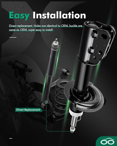 Scitoo Front Shocks مجموعة من 2 لاعتدال ، امتصاصات الصدمات والدعامات تناسب 2007 2008 2009 لـ Chevy for Equinox ، 2007 2008 2009 for Torrent ، 2008 2009 for Vue Amortiguadores in Saudi Arabia