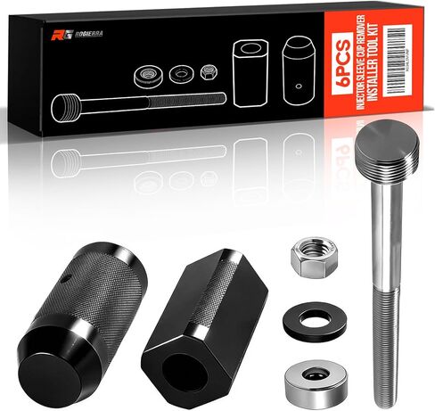 9U-6891 Injector Sleeve Cup Remover & Installer Tool Set - Heavy Duty Steel 6-Piece Kit for CAT Caterpillar 3406E, C10, C12, C15, C16, C18 Engines (6 PCS) in Saudi Arabia