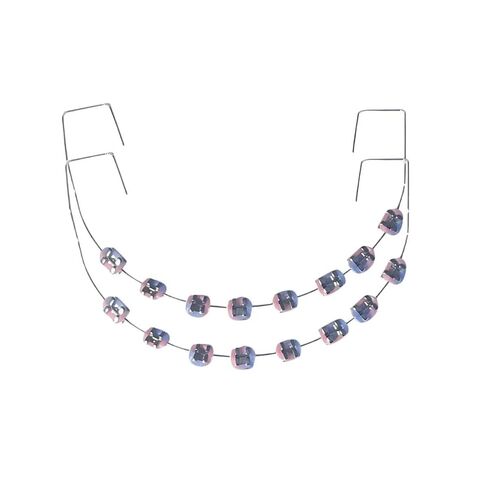 Temporary Tooth Decoration with Metal Wires Hook,Dental Decorations Fake Metal Bracket for DIY Decoration (1Pack Blue) in Saudi Arabia