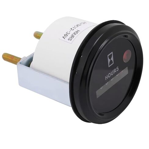 Hour Meter, 12-36V DC/AC Quartz Hourmeter Gauge, Mechanical Hourmeter for Boat Marine Auto ATV UTV Snowmobile Lawn Tractors Generators Engine in Saudi Arabia