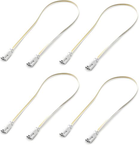 T5 T8 LED Tube Connector Cable Wire 8 inch Double Male to Male End Extension Cord for Integrated LED Fluorescent Tube Light Bulb Lamp Holder Socket(3-Pack 3Pin Male) in Saudi Arabia
