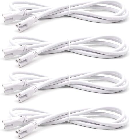 T5 T8 LED Tube Connector Cable Wire 8 inch Double Male to Male End Extension Cord for Integrated LED Fluorescent Tube Light Bulb Lamp Holder Socket(3-Pack 3Pin Male) in Saudi Arabia