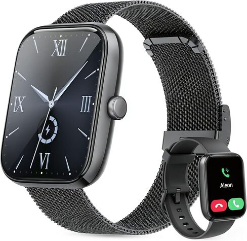 Smart Watch 2025 New Upgraded, 1.83'' Smartwatch Women Men Answer Make Calls, Alexa Fitness Watch, IP68 Waterproof Fitness Tracker, Heart Rate Monitor, 100+ Sports Watch, Timer for Android & iOS in Kuwait