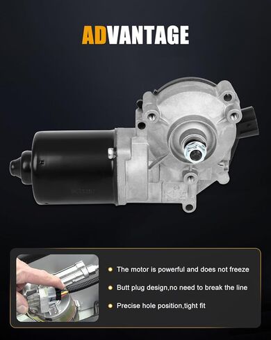 ROADFAR Windshield Wiper Motor Replacement fit for 2003-2010 for Dodge for Ram 1500 OE Style 55077098AC in Saudi Arabia