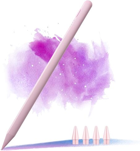 Stylus Pen for iPad 9th&10th Generation, Battery Indicators Apple Pencil with Palm Rejection Tilt Sensitivity Pen for 2018-2025 Apple iPad 10/9/8/7/6th, Pro 12.9/11/13 M4, Mini 5/6, Air 3/4/5/M2 in Saudi Arabia