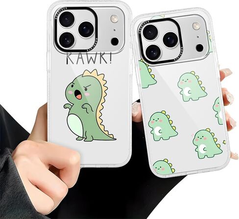 2 حزمة Dinosaur Park Park Cases for iPhone 11 Dinosaur Case Design Cute Dinosaur Design for Women Girls Boy in Kuwait