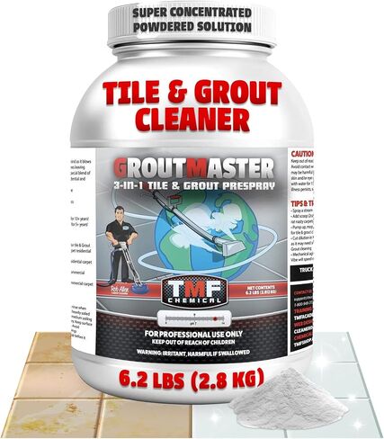 GroutMaster Tile & Grout Cleaner – Fast-Dissolving Powdered Solution for Deep Cleaning Concrete Stains, Grease, & Tough Stains, Ideal for Residential & Commercial Use, 6.5 lbs in Saudi Arabia