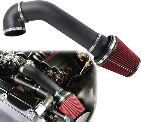 4'' LS Swap Cold Air Intake kit Compatible with LS1 LS2 LSX LQ4 LQ9 Restomod A-Body G-Body Camaro Chevelle GTO Monte Carlo Caprice(Silver) in Kuwait