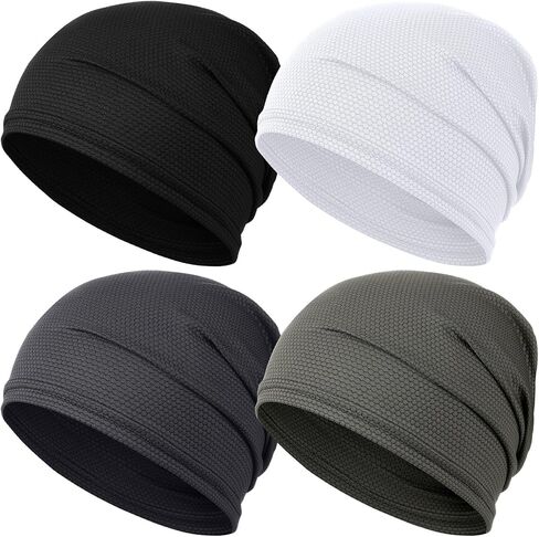 JenPen Cooling Skull Cap for Men Women, Breathable Summer Beanie Sweat Wicking Head Wrap for Running Cycling Sun Protection in Saudi Arabia
