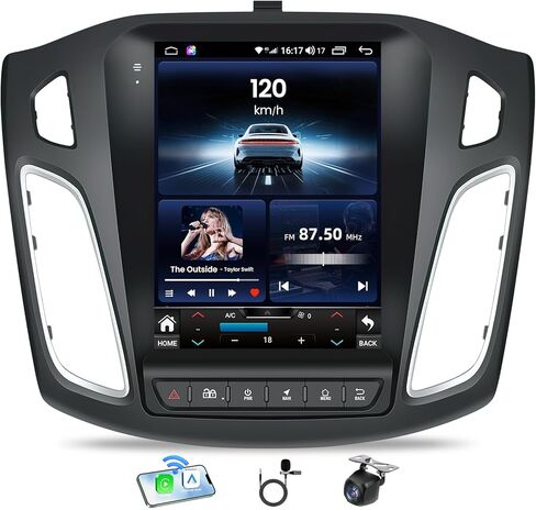 8 CORE 6+128G Android 13 Car Radio for Ford Focus 2012-2018: 12.3 '' Screen Stereo for Ford Focus Radio Upgrade with Carplay/Android Auto GPS Navigation Bluetooth ، wifi camera in Kuwait