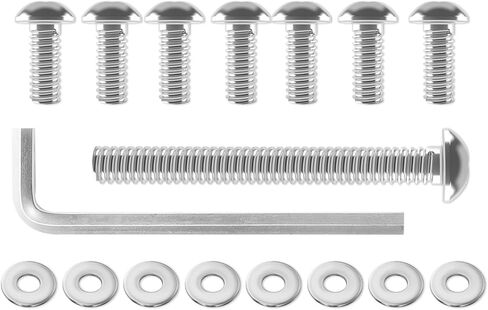 38Pcs Stainless Steel Inner Batwing Fairing Bolt Windshield Trim Screw, Motorcycle Windshield Bolts Fit for Harley Touring Street Glide Tri Glide Road Glide Trike Electra Glide models 1996-Up in Kuwait