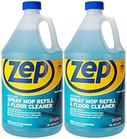 Zep Spray Mop Refill and Floor Cleaner - 1 جالون (حالة من 4) ZUMSF128 - منظف أرضيات متعددة السطح متعدد السطح متعدد السطح ومرقى مزيل الرائحة in Saudi Arabia