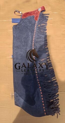Bull Riding Chaps de Cuero genuino Rodeo Western | Leather Bull Riding Chaps for Men and Women | Bull Riding Chaps | Western Chaps Leather | Unisex Riding Chaps in Kuwait