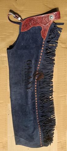 Bull Riding Chaps de Cuero genuino Rodeo Western | Leather Bull Riding Chaps for Men and Women | Bull Riding Chaps | Western Chaps Leather | Unisex Riding Chaps in Kuwait