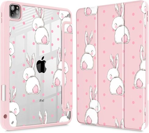 May Chen for iPad Pro 12.9 Case (2022 2021 2020 ، 6th/5th gen gen) ، [Build Pencil Holder 2 Support] قذيفة خلفية رقيقة جدًا مع Trifold Support Wake/Sleep ، Black Stars Bow in Kuwait