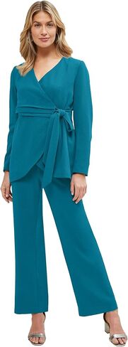 Jessica London Women's Plus Size 2-Piece Faux Wrap Pantsuit in Kuwait