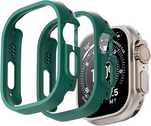 2 حزمة [لا يوجد شاشة واقي] مصد من Apple Watch SE/Series 6/5/4 40mm ، غطاء مصدٍ رفيع النحيف ، إطار واقٍ من الكمبيوتر الصلب All-Around Edge لإكسسوارات IWatch 40mm ، Clear in Saudi Arabia