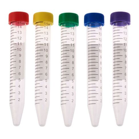 Celltreat 230411r 15 مل أنبوب الطرد المركزي ، الغطاء الأحمر - حقيبة ، معقمة ، بولي بروبيلين (حزمة 500) in Kuwait