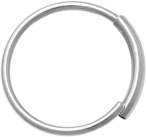 14k Real Solid Gold Nose Hoop Ring Piercing - 22 Gauge Hoop for Nose, Lip, Ear& Eyebrow - Ideal for Multiple Piercing - Perfect for Minimalist Design Earring - Sold as a Single in Saudi Arabia