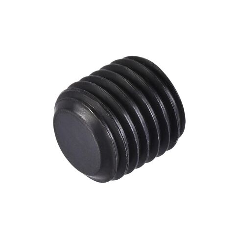 uxcell Carbon Steel Internal Hex Thread Socket Pipe Plug, M8x1 Male Thread Black Pipe Cap, for Garden Pipe Pneumatic Solenoid Valve, 20Pcs in Saudi Arabia