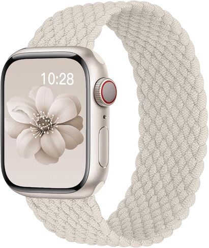 SOLOLUP حلقة منفردة مضفرة لأشرطة ساعة Apple 40 مم 41 مم 44 مم 45 مم 38 مم 42 مم iWatch Ultra/2 حزام 49 مم للرجال والنساء، سوار معصم مرن رياضي من النايلون لساعة Apple Watch Ultra2 Series 9 8 7 6 5 4 3 SE in Kuwait